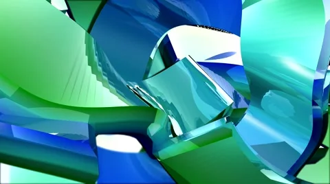 HD 3D Abstract Blur Ribbons  Loop Видео 5940312
