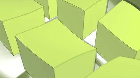 HD 3D Abstract Cartoon Cubes Loop Video stock 5933013