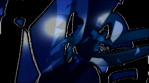 HD 3D Abstract Dark Blue Loop Видео 5929577
