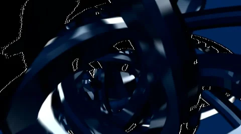 HD 3D Abstract Dark Tunnel Loop Stock Footage 5936901
