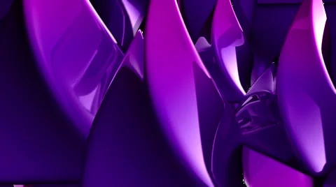 HD 3D Abstract Purple Spirals Loop Stock Footage 5910882