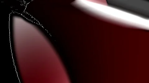 HD 3D Abstract Red Shapes Loop Stock Footage 5904422