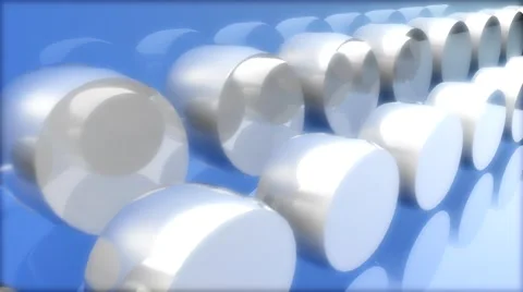 HD 3D Abstract Rolling Haystacks Loop Stock Footage 5916687