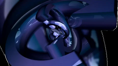 HD 3D Abstract Rotating Arrows Loop Stock Footage 5911634