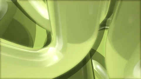 HD 3D Abstract Rotating Green Loop Stock Footage 5923335