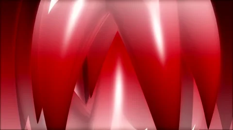 HD 3D Abstract Rotating Red Flower Loop Видео 5922748