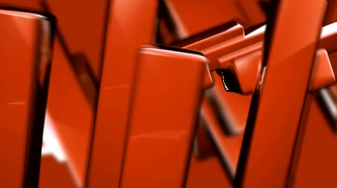 HD 3D Abstract Spinning Columns Loop Video stock 5932599