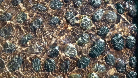 HD Abstract Background of stones under running water. Video stock 102797603