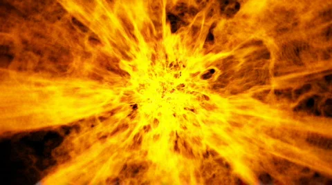 HD. Abstract Fire Tunnel Stock Footage