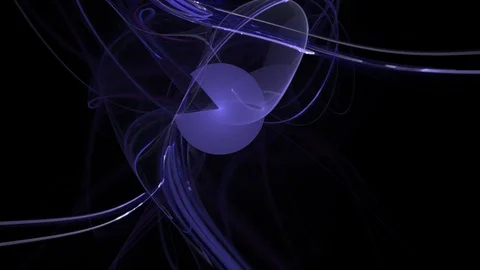 HD Abstract fractal forms morph and oscillate (Loop) 60 fps Video stock 101022640
