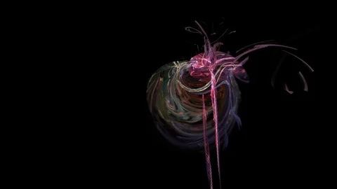 HD Abstract fractal forms morph and oscillate (Loop) 60 fps Stock Footage 101112089