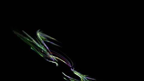HD Abstract fractal forms morph and oscillate (Loop) 60 fps Stock Footage 101112298