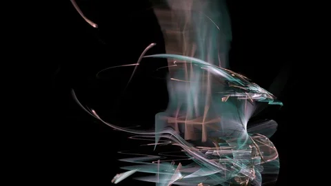 HD Abstract fractal forms morph and oscillate (Loop) 60 fps Stock Footage 101182957