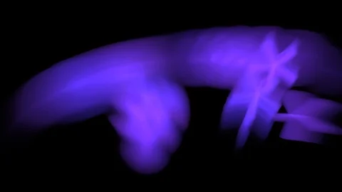 HD Abstract fractal forms morph and oscillate (Loop) Stock Footage 101206458