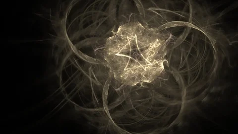 HD Abstract fractal forms morph and oscillate (Loop) Video stock 101220310