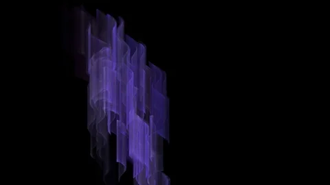 HD Abstract fractal forms morph and oscillate (Loop) Stock Footage 101222109