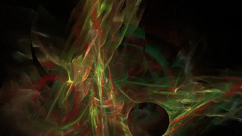 HD Abstract fractal forms morph and oscillate (Loop) Stock Footage 101272582
