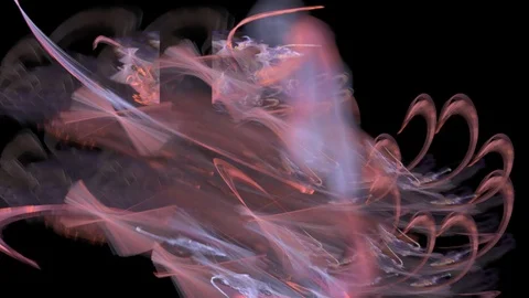 HD Abstract fractal forms morph and oscillate (Loop) 스톡 동영상 101293476