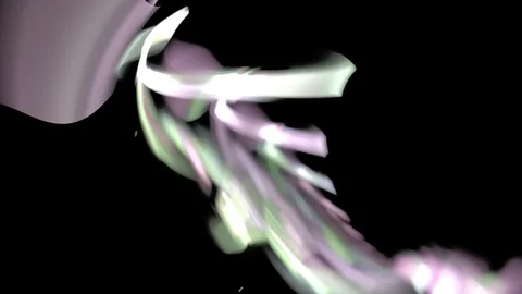 HD Abstract fractal forms morph and oscillate (Loop) Stock Footage 101302269