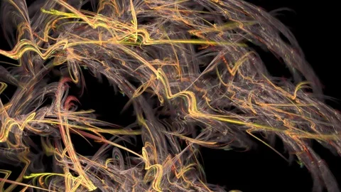HD Abstract fractal forms morph and oscillate (Loop) Stock Footage 101309252