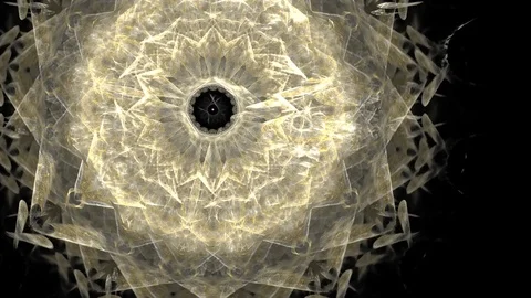 HD Abstract fractal forms morph and oscillate (Loop) Vidéo 101328997