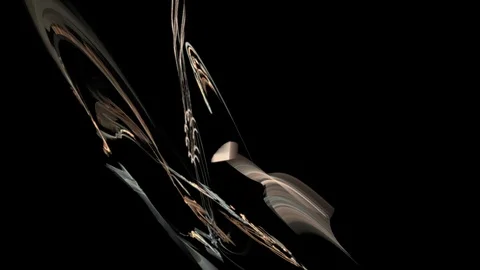 HD Abstract fractal forms morph and oscillate (Loop) Stock Footage 101339489