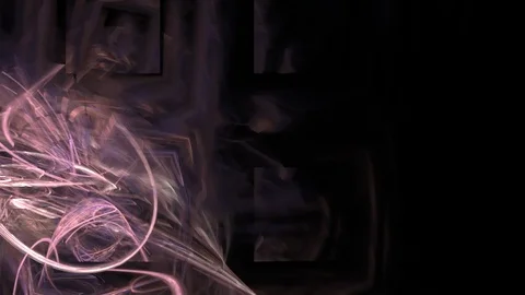 HD Abstract fractal forms morph and oscillate (Loop) 스톡 동영상 101352380