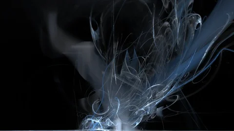 HD Abstract fractal forms morph and oscillate (Loop) Stock Footage 101353106