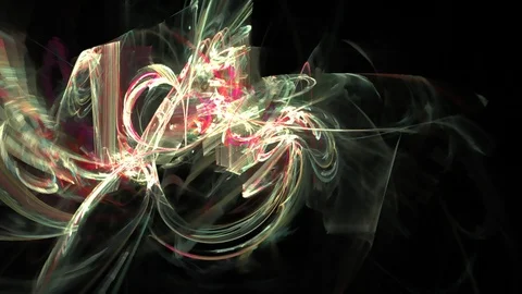 HD Abstract fractal forms morph and oscillate (Loop) 스톡 동영상 101354347