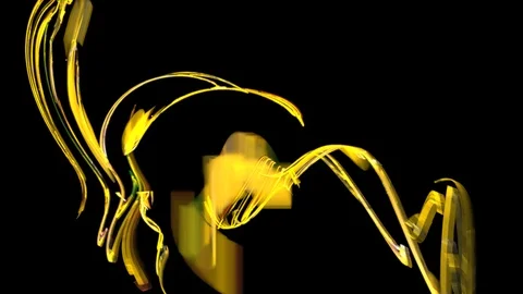 HD Abstract fractal forms morph and oscillate (Loop) Stock Footage 101360686