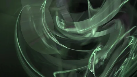 HD Abstract fractal forms morph and oscillate (Loop) Stock Footage 101361458