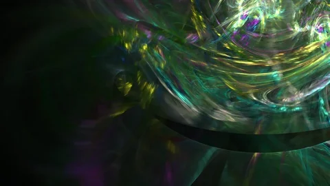 HD Abstract fractal forms morph and oscillate (Loop) Stock Footage 101365332
