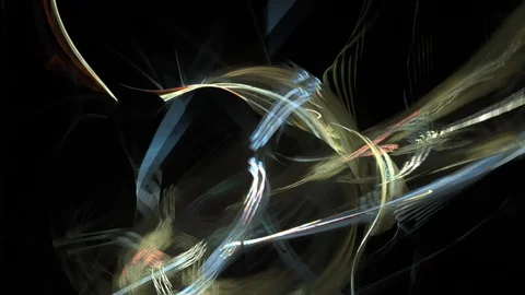 HD Abstract fractal forms morph and oscillate (Loop) Stock Footage 101371118