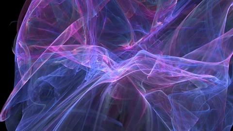 HD Abstract fractal forms morph and oscillate (Loop) Stock Footage 101388739