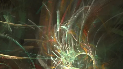 HD Abstract fractal forms morph and oscillate (Loop) Stock Footage 101390013