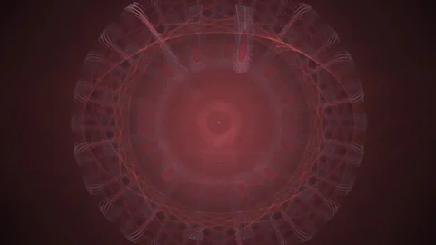 HD Abstract fractal forms morph and oscillate (Loop) Vídeos de archivo 101402086