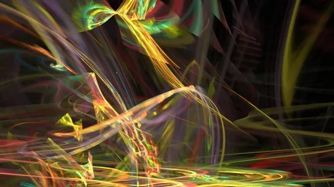 HD Abstract fractal forms morph and oscillate (Loop) Stockbeeldmateriaal 101404942