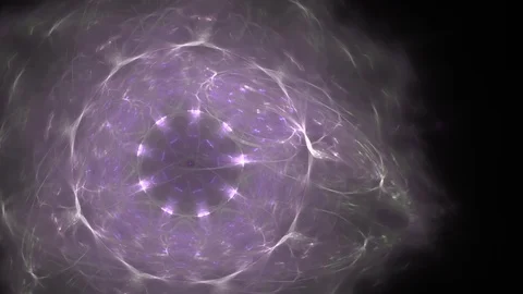 HD Abstract fractal forms morph and oscillate (Loop) Stock Footage 101405850