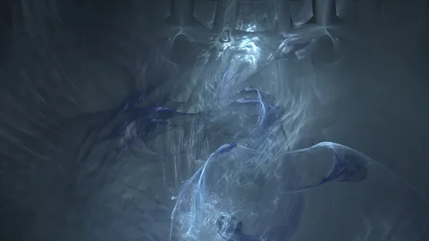 HD Abstract fractal forms morph and oscillate (Loop) Stock Footage 101405935