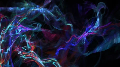 HD Abstract fractal forms morph and oscillate (Loop) Vídeos de archivo 101412869