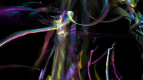 HD Abstract fractal forms morph and oscillate (Loop) Stock Footage 101419752
