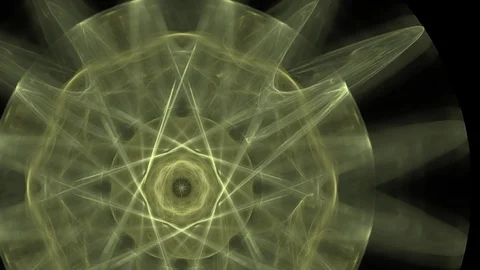 HD Abstract fractal forms morph and oscillate (Loop) Video stock 101419885