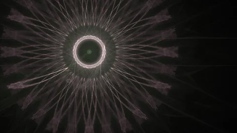 HD Abstract fractal forms morph and oscillate (Loop) Video stock 101421392