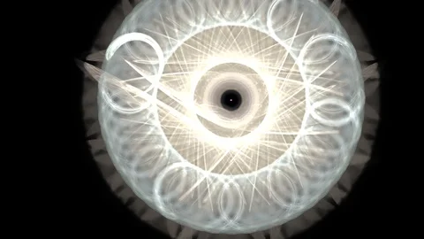 HD Abstract fractal forms morph and oscillate (Loop) Video stock 101428663