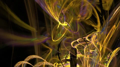 HD Abstract fractal forms morph and oscillate (Loop) Stock Footage 101437851