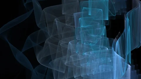 HD Abstract fractal forms morph and oscillate (Loop) Stock Footage 101439073