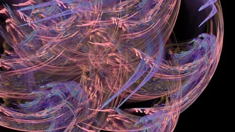 HD Abstract fractal forms morph and oscillate (Loop) Vidéo 101440060