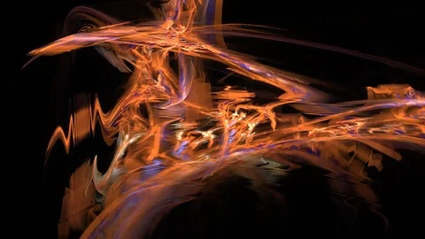 HD Abstract fractal forms morph and oscillate (Loop) 스톡 동영상 101443559