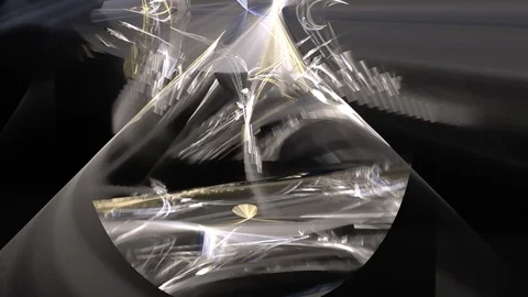 HD Abstract fractal forms morph and oscillate (Loop) 스톡 동영상 101445543