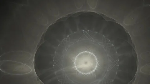 HD Abstract fractal forms morph and oscillate (Loop) Stock Footage 101490520